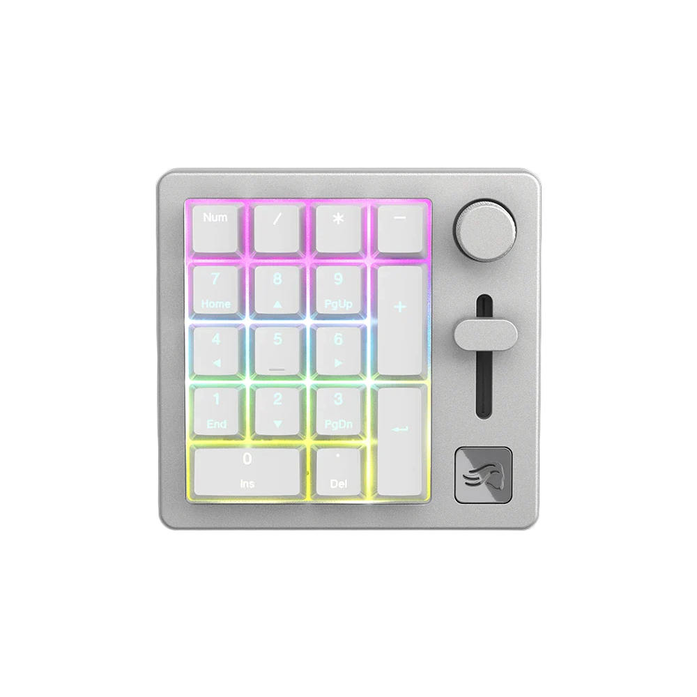 Glorious GMMK Numpad White Slate (Pre-Built) Wireless RGB Mechanical Gaming Keyboard