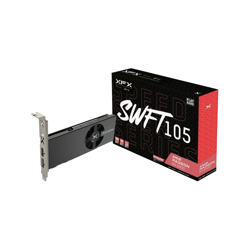 XFX Speedster SWFT 105 Radeon RX 6400 4GB Graphics Card | RX-64XL4SFG2 |