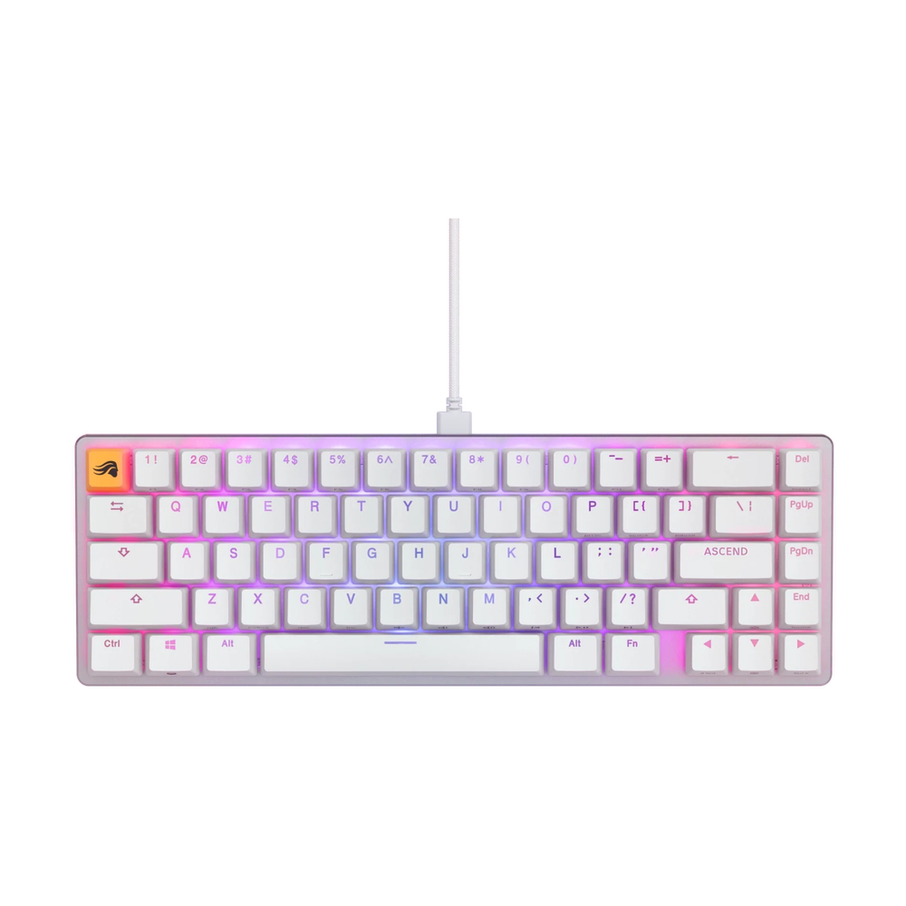Glorious GMMK2 Compact White (Pre-Built) RGB Mechanical Gaming Keyboard