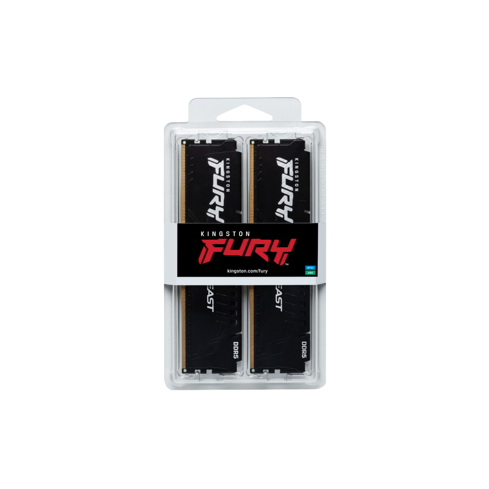 Kingston Fury Beast 16GB (8GBx2) DDR5 5200MHz Desktop Memory