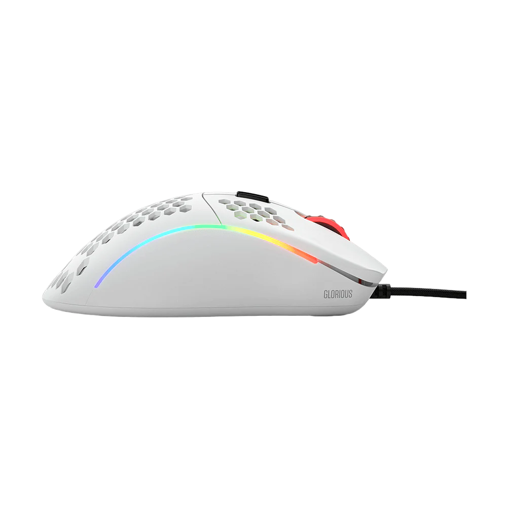 Glorious Model D Matte White RGB Gaming Mouse
